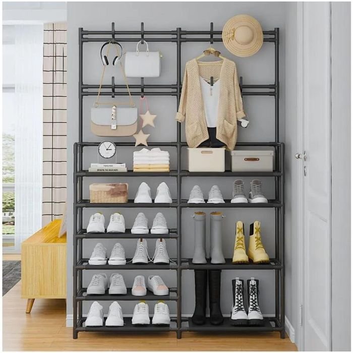 PERCHERO ZAPATERA DOBLE