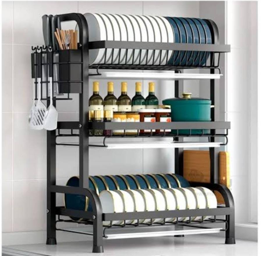 Escurridor de Platos de 3 Niveles